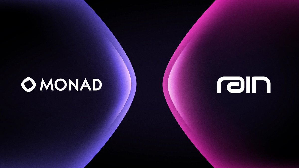 Monad and Rain logos side by side